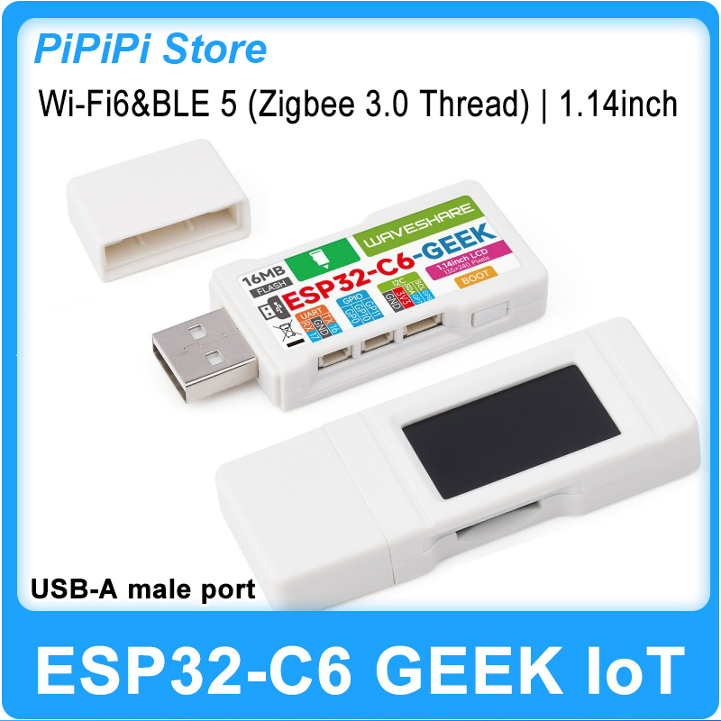 Diy Electronics - ESP32-C6 GEEK Development Board 1.14Inch LCD