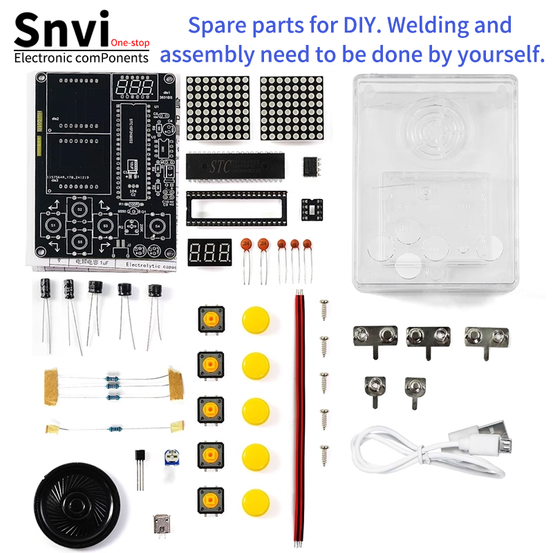 Diy Electronics Kits For Kids - Snvi DIY Pixel Game Console Kit