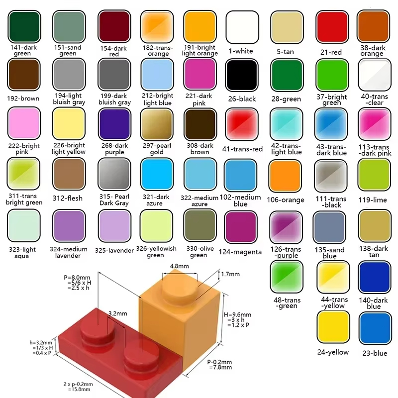 100PCS MOC 2420 Plate 2x2 Buil - огляд і ціна Diy Electronics Ideas