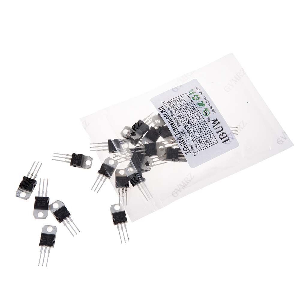 28PCS L7805 14Values TO-220 Tr - огляд і ціна Lm317 Voltage Regulator