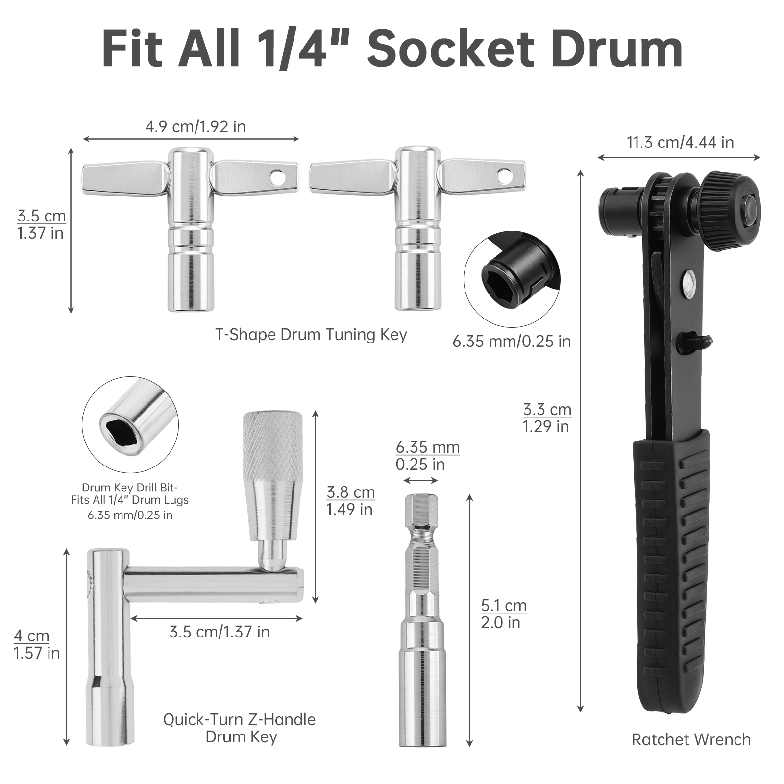 5PCS Drum Tuning Key Kit for A - огляд і ціна Diy Electronics Toys
