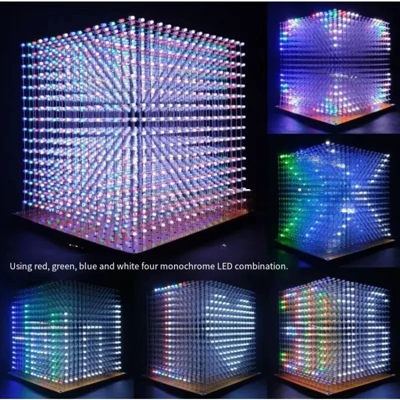3 D16mini Light Cube Kit 16x16 - огляд і ціна Diy Electronics