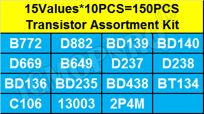 150PCS TO-126 Transistor Assor - огляд і ціна Lm317 Voltage Regulator