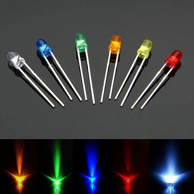 100/200PCS 3mm 5mm Multicolor  - огляд і ціна R/Diy Electronics