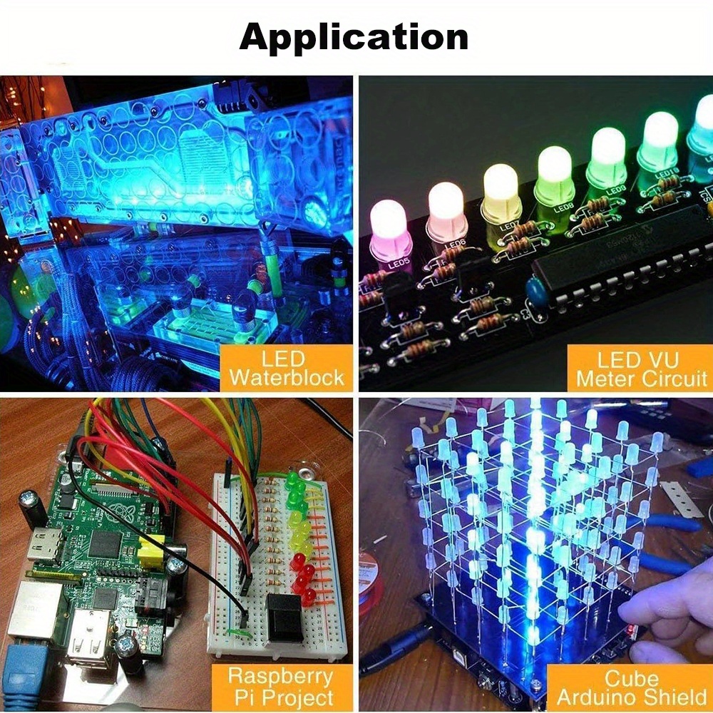 100/200PCS 3mm 5mm Multicolor  - огляд і ціна R/Diy Electronics