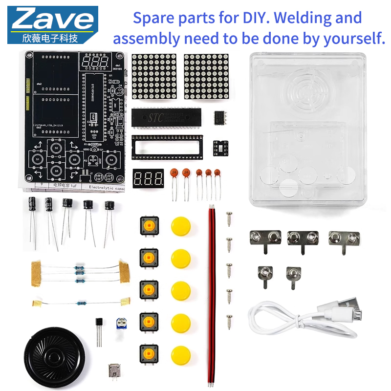 Pixel Game Console Making Kit: - огляд і ціна Diy Electronics Game