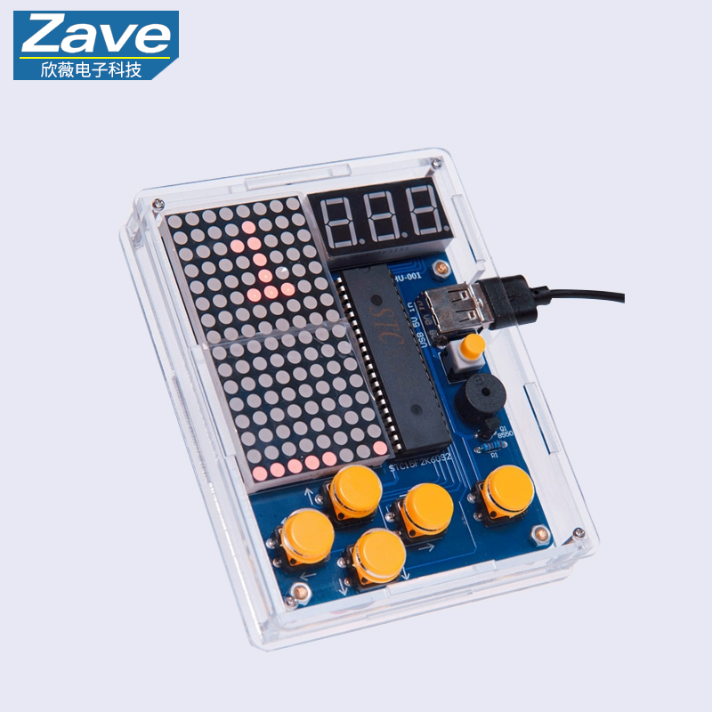 Pixel Game Console Making Kit: - огляд і ціна Diy Electronics Game