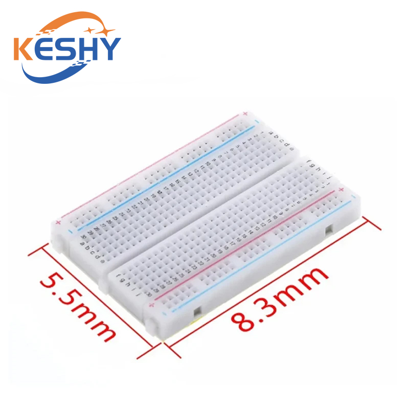 400 Tie Points Solderless PCB  - огляд і ціна Diy Electronics Breadboard