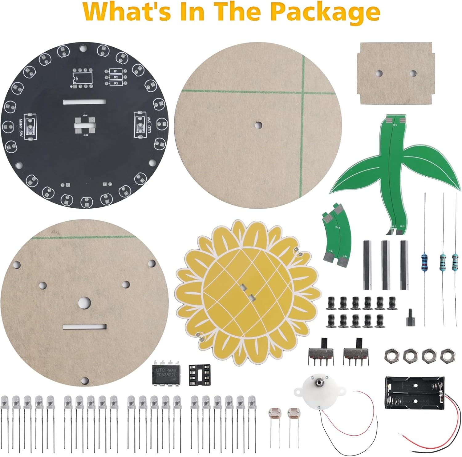 Light Chasing Sunflower Solder - огляд і ціна Diy Electronics Ideas