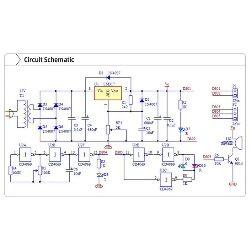 BHTS-2X LM317 Adjustable Volta - огляд і ціна Lm317 Voltage Regulator