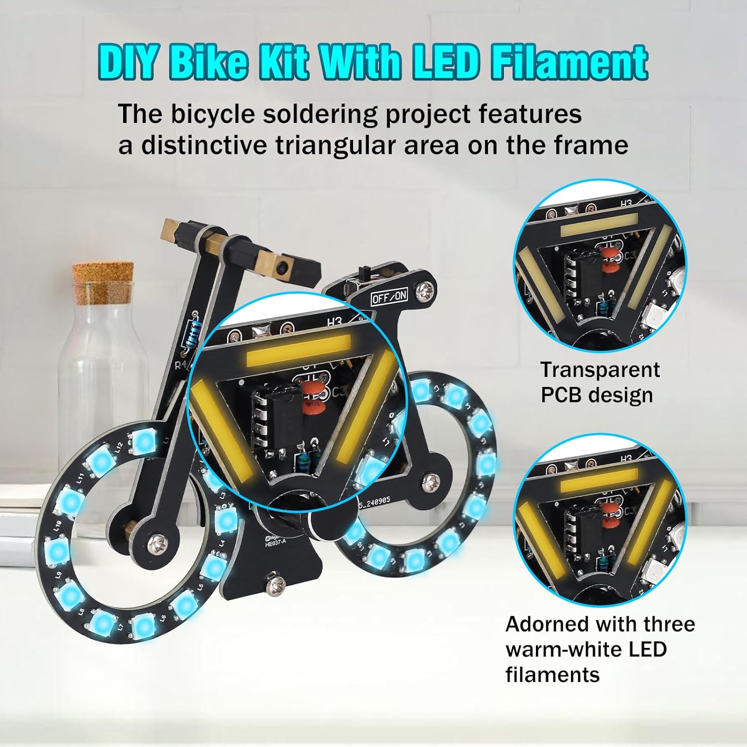 DIY Bike Soldering Project Kit - огляд і ціна Diy Electronics Gifts