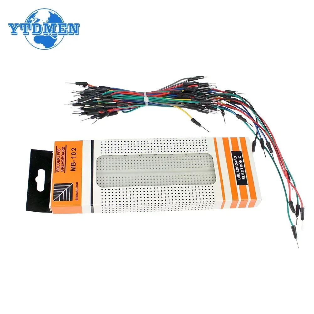 MB-102 Breadboard 400 830 Poin - огляд і ціна Diy Electronics Breadboard