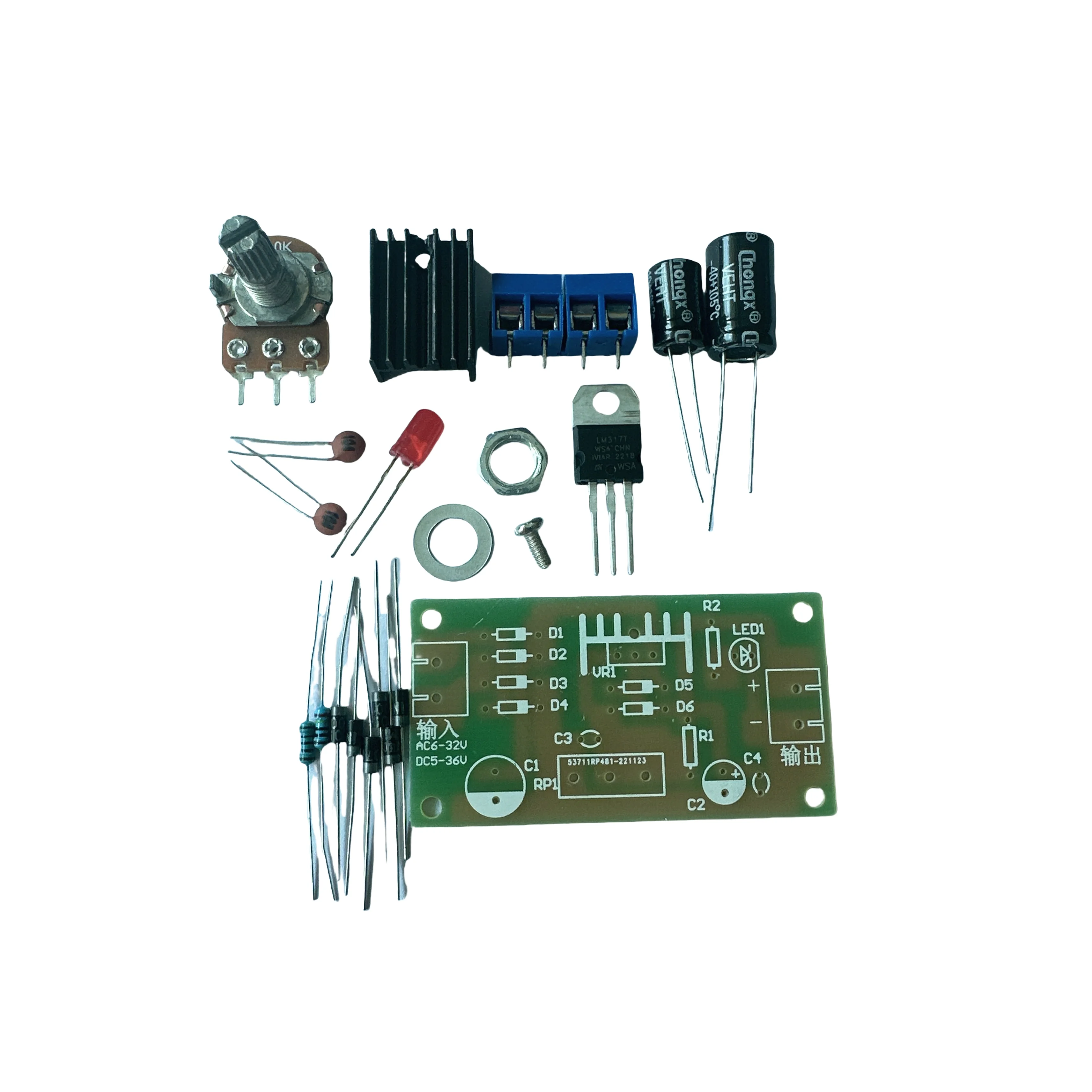 LM317 Adjustable Regulated Pow - огляд і ціна Lm317 Voltage Regulator