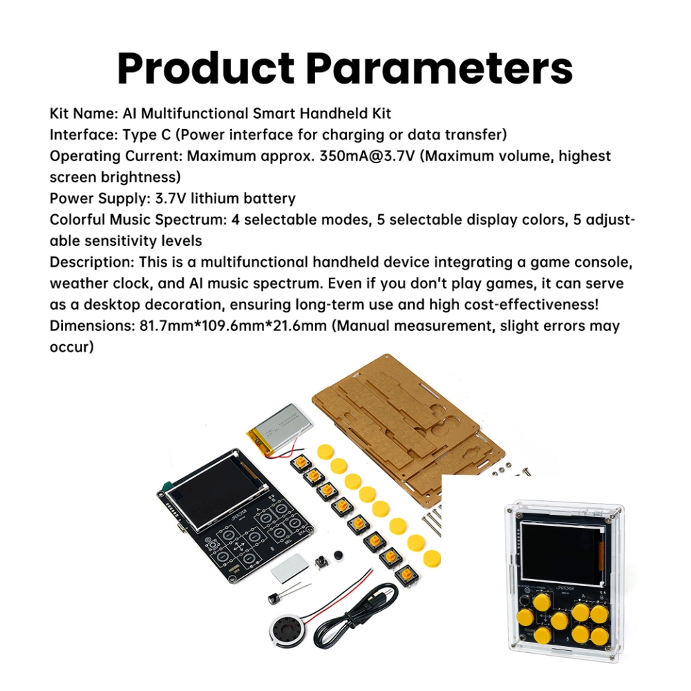 DIY LCD Game Console Kit With  - огляд і ціна Diy Electronics Game