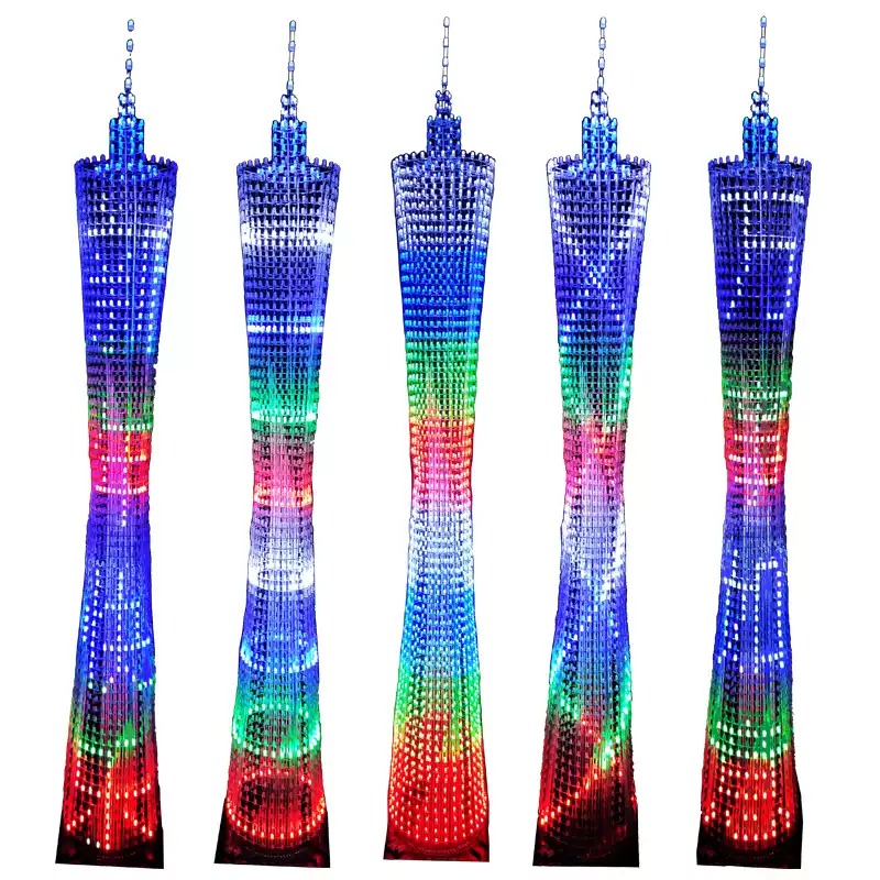 64 Layers Canton Tower DIY Ele - огляд і ціна Diy Electronics Kits For Kids
