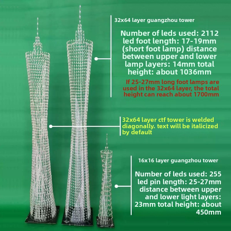 64 Layers Canton Tower DIY Ele - огляд і ціна Diy Electronics Kits For Kids